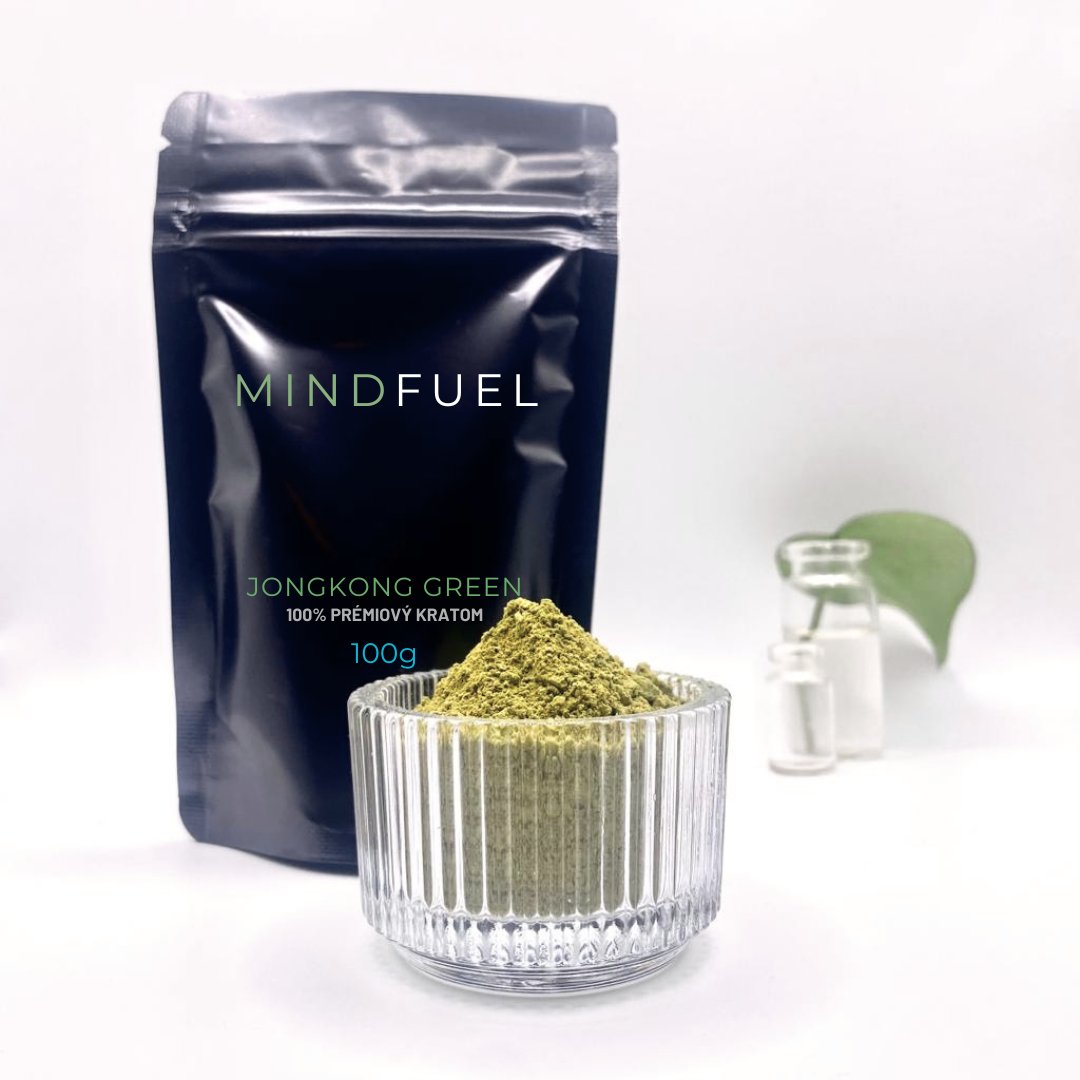 MIndfuel-Kratom-Jongkong-Green-in-a-black-doypack-with-a-white-background